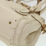 Chloe Paddington Hand Bag Leather Beige 44401