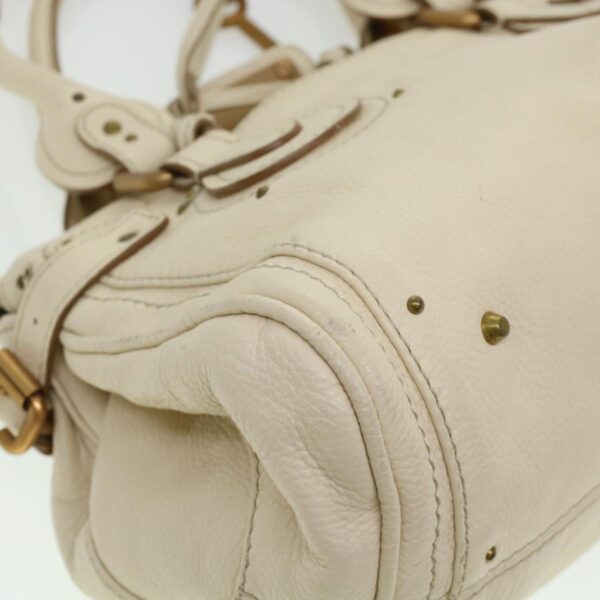 Chloe Paddington Hand Bag Leather Beige 44401