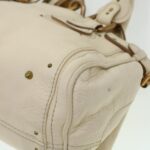 Chloe Paddington Hand Bag Leather Beige 44401