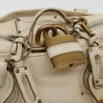Chloe Paddington Hand Bag Leather Beige 44401