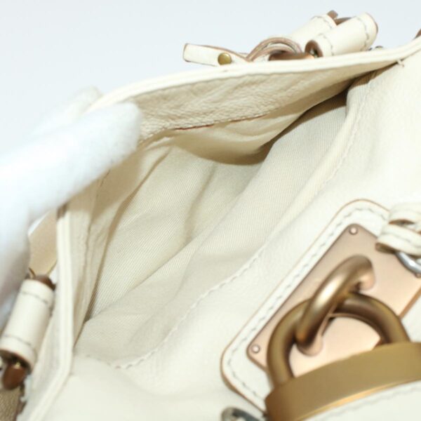 Chloe Paddington Hand Bag Leather Beige 44401