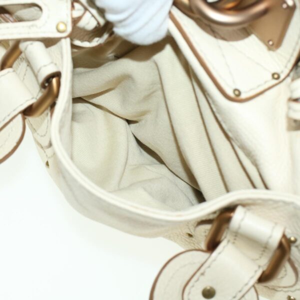 Chloe Paddington Hand Bag Leather Beige 44401