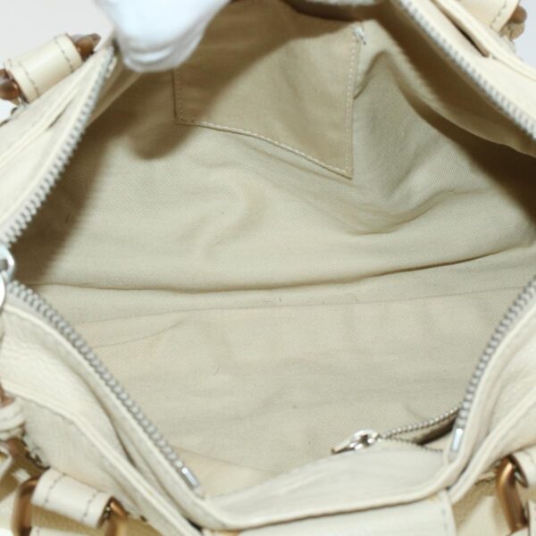 Chloe Paddington Hand Bag Leather Beige 44401