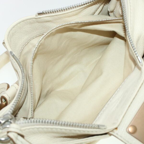 Chloe Paddington Hand Bag Leather Beige 44401
