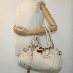 Chloe Paddington Hand Bag Leather Beige 44401