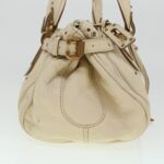 Chloe Paddington Hand Bag Leather Beige 44401