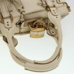 Chloe Paddington Hand Bag Leather Beige 44401