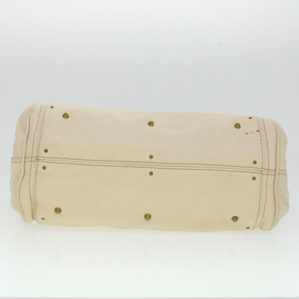 Chloe Paddington Hand Bag Leather Beige 44401