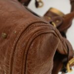 Chloe Paddington Hand Bag Leather Brown 04-08-51-5191 45301