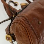 Chloe Paddington Hand Bag Leather Brown 04-08-51-5191 45301