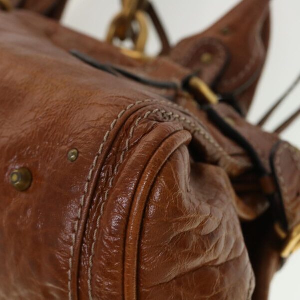 Chloe Paddington Hand Bag Leather Brown 04-08-51-5191 45301