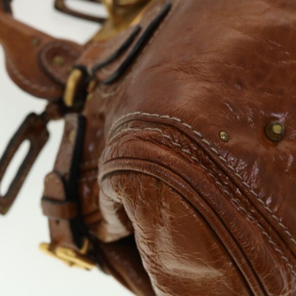 Chloe Paddington Hand Bag Leather Brown 04-08-51-5191 45301