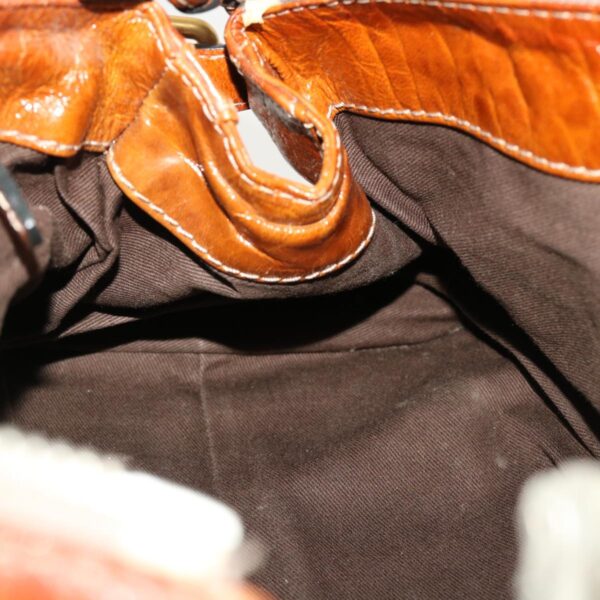 Chloe Paddington Hand Bag Leather Brown 04-08-51-5191 45301