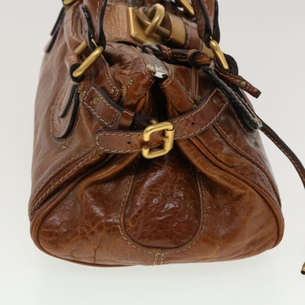 Chloe Paddington Hand Bag Leather Brown 04-08-51-5191 45301