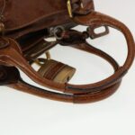 Chloe Paddington Hand Bag Leather Brown 04-08-51-5191 45301
