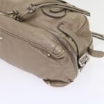 Chloe Paddington Hand Bag Leather Beige 45609