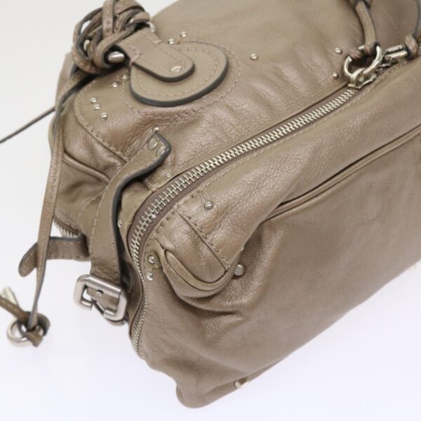 Chloe Paddington Hand Bag Leather Beige 45609