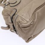 Chloe Paddington Hand Bag Leather Beige 45609