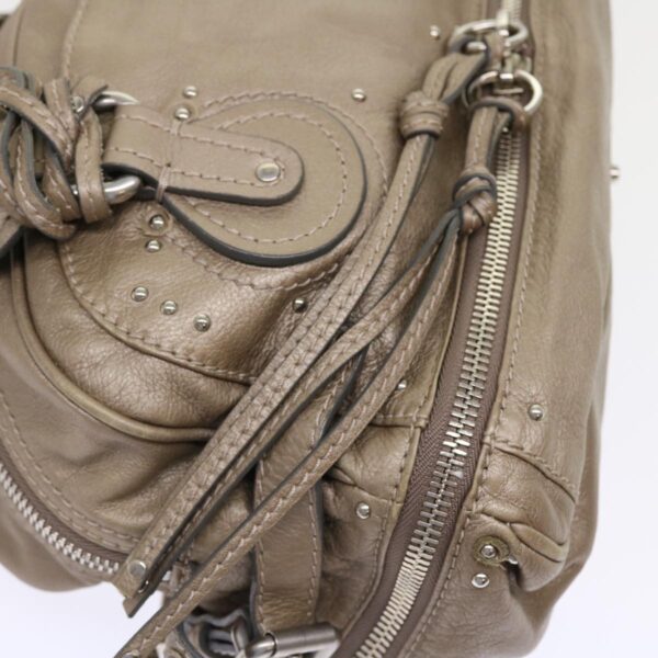 Chloe Paddington Hand Bag Leather Beige 45609