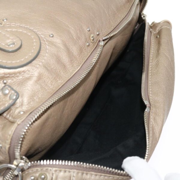 Chloe Paddington Hand Bag Leather Beige 45609
