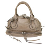 Chloe Paddington Hand Bag Leather Beige 45609