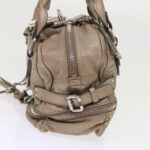 Chloe Paddington Hand Bag Leather Beige 45609
