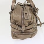 Chloe Paddington Hand Bag Leather Beige 45609