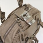 Chloe Paddington Hand Bag Leather Beige 45609