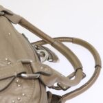 Chloe Paddington Hand Bag Leather Beige 45609