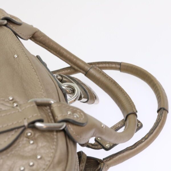 Chloe Paddington Hand Bag Leather Beige 45609