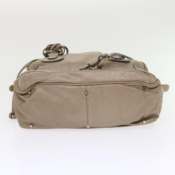 Chloe Paddington Hand Bag Leather Beige 45609