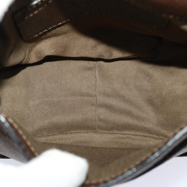 Chloe Saddle Bag Mercy Shoulder Bag Leather Brown 45716