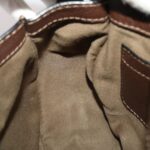 Chloe Saddle Bag Mercy Shoulder Bag Leather Brown 45716