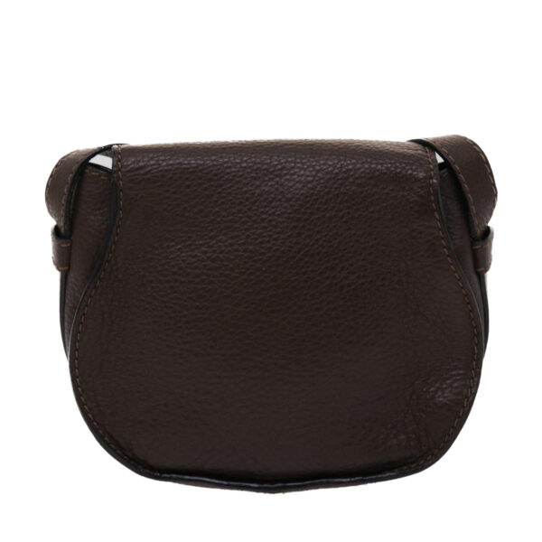 Chloe Saddle Bag Mercy Shoulder Bag Leather Brown 45716