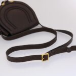 Chloe Saddle Bag Mercy Shoulder Bag Leather Brown 45716