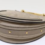 Chloe Picou Shoulder Bag Suede Leather 2way Gray 46666