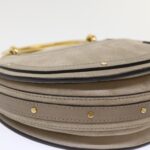 Chloe Picou Shoulder Bag Suede Leather 2way Gray 46666