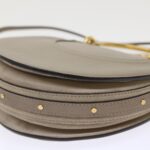 Chloe Picou Shoulder Bag Suede Leather 2way Gray 46666