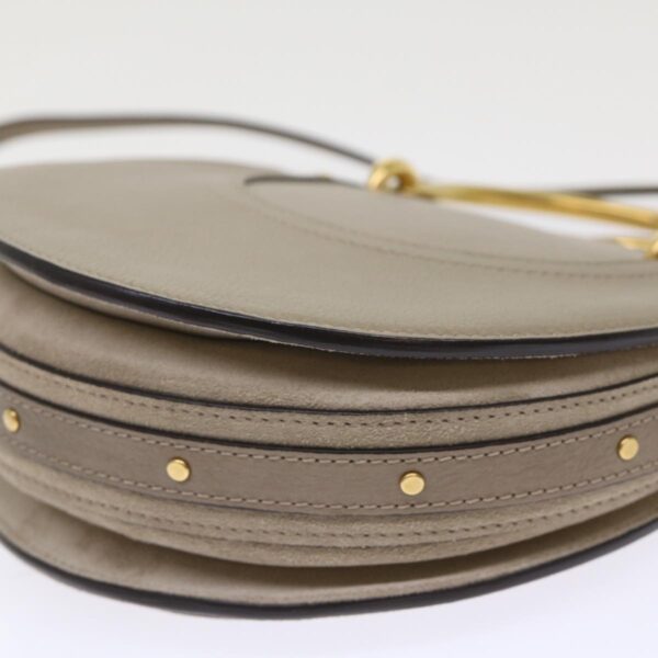 Chloe Picou Shoulder Bag Suede Leather 2way Gray 46666
