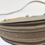 Chloe Picou Shoulder Bag Suede Leather 2way Gray 46666