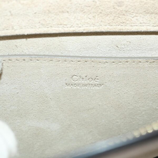 Chloe Picou Shoulder Bag Suede Leather 2way Gray 46666