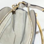 Chloe Picou Shoulder Bag Suede Leather 2way Gray 46666