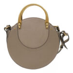 Chloe Picou Shoulder Bag Suede Leather 2way Gray 46666