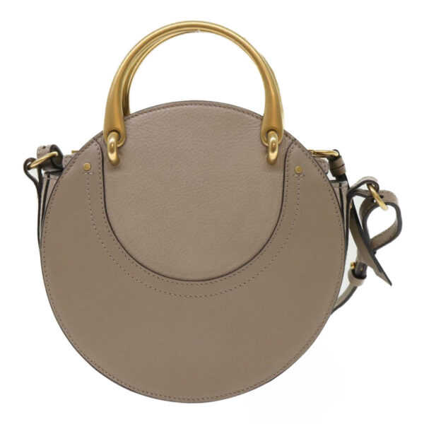 Chloe Picou Shoulder Bag Suede Leather 2way Gray 46666