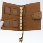 Chloe Wallet Leather 4Set Brown Beige 47799