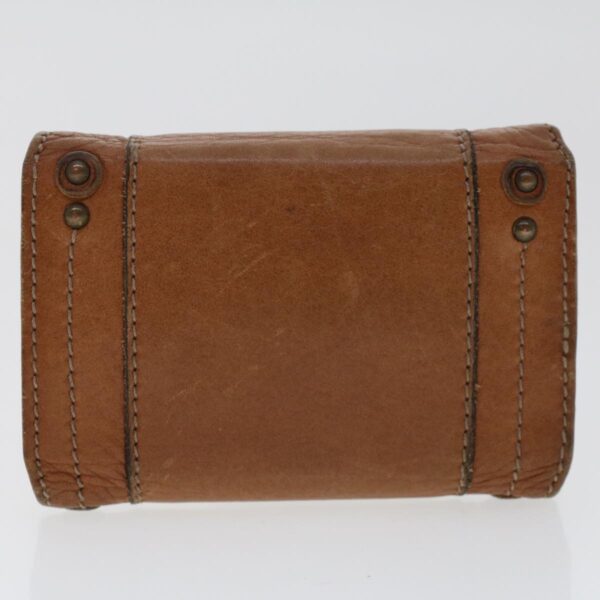 Chloe Wallet Leather 4Set Brown Beige 47799