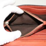 Chloe Wallet Leather 4Set Brown Beige 47799
