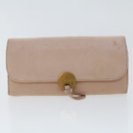 Chloe Wallet Leather 4Set Brown Beige 47799