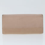 Chloe Wallet Leather 4Set Brown Beige 47799