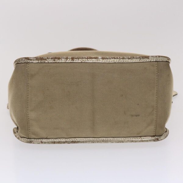 Chloe Harley Shoulder Bag Canvas Leather Beige 01-10-51-5811 48353